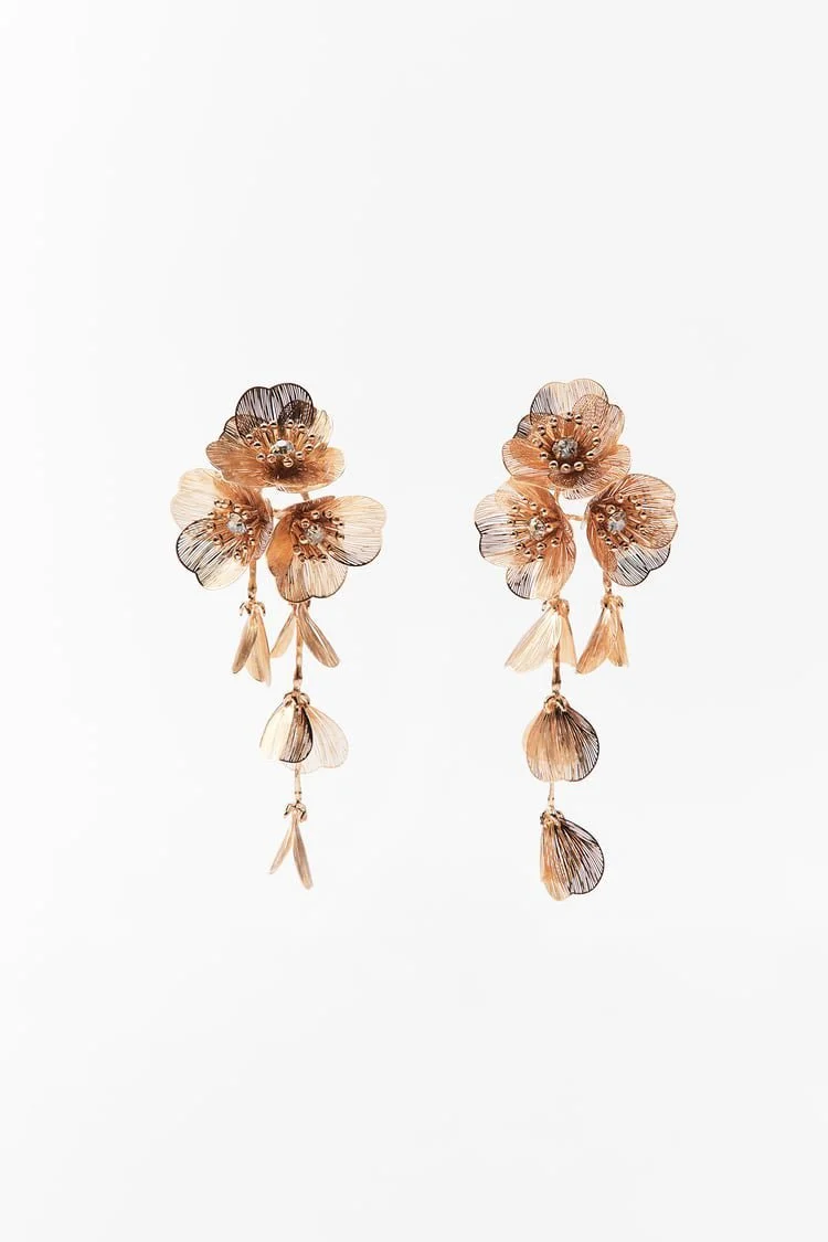 Zara Cascading Flower Earrings
