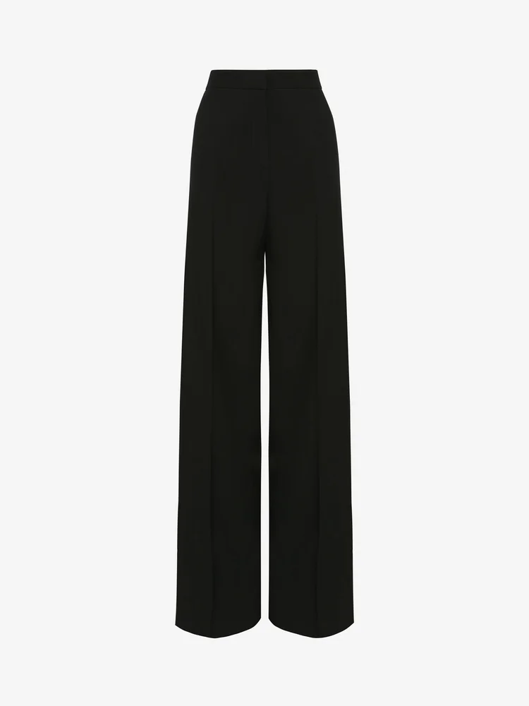 【関税込み】alexander mcqueen Bootcut trousers Ivory Crepe bootcut pants | MCQUEEN | NET-A-PORTER