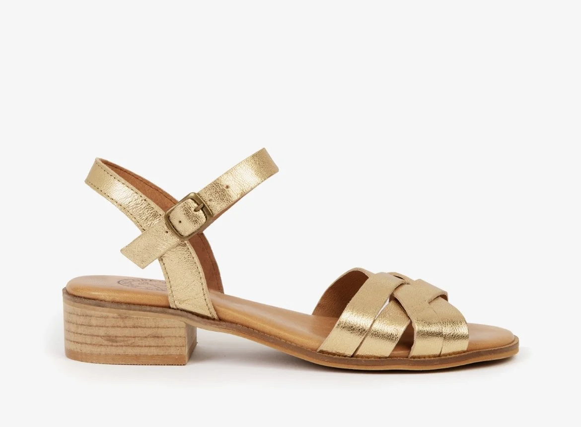 Penelope Chilvers Heeled Shepherdess Leather Sandals