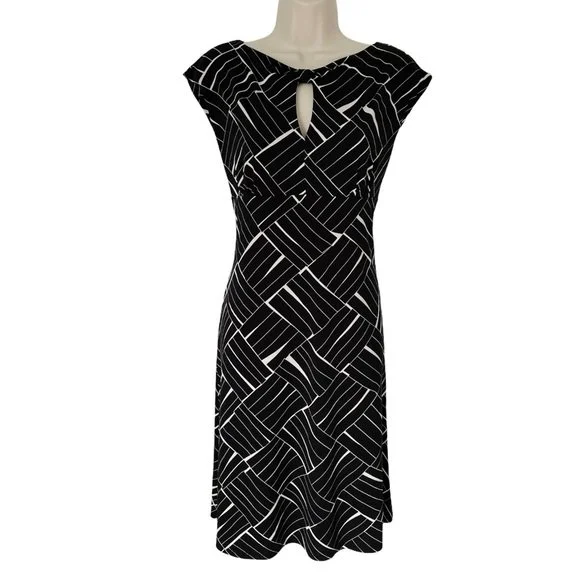 Ann Taylor Keyhole Printed Dress