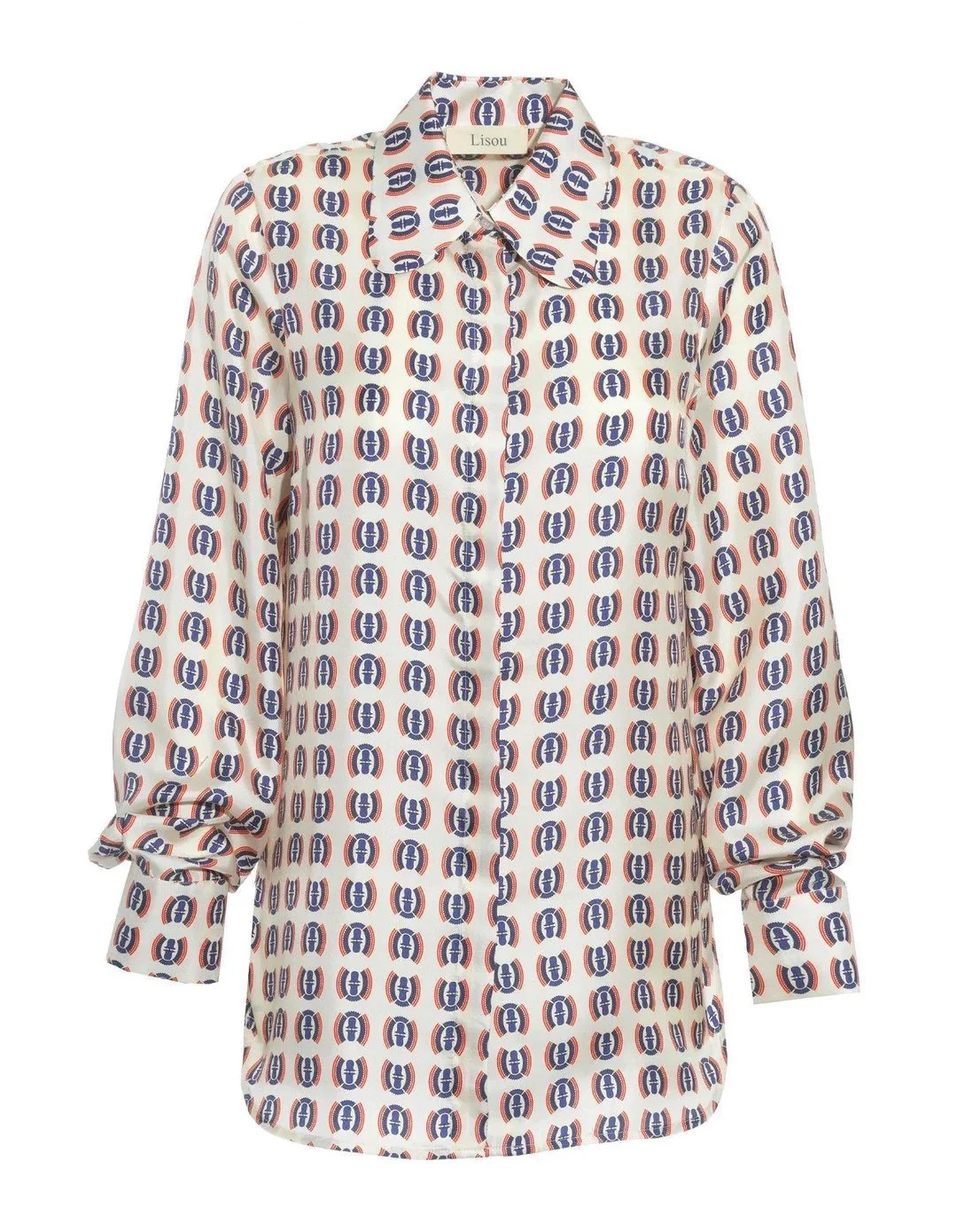 Lisou Bailey Shirt in Blue Fauna Print