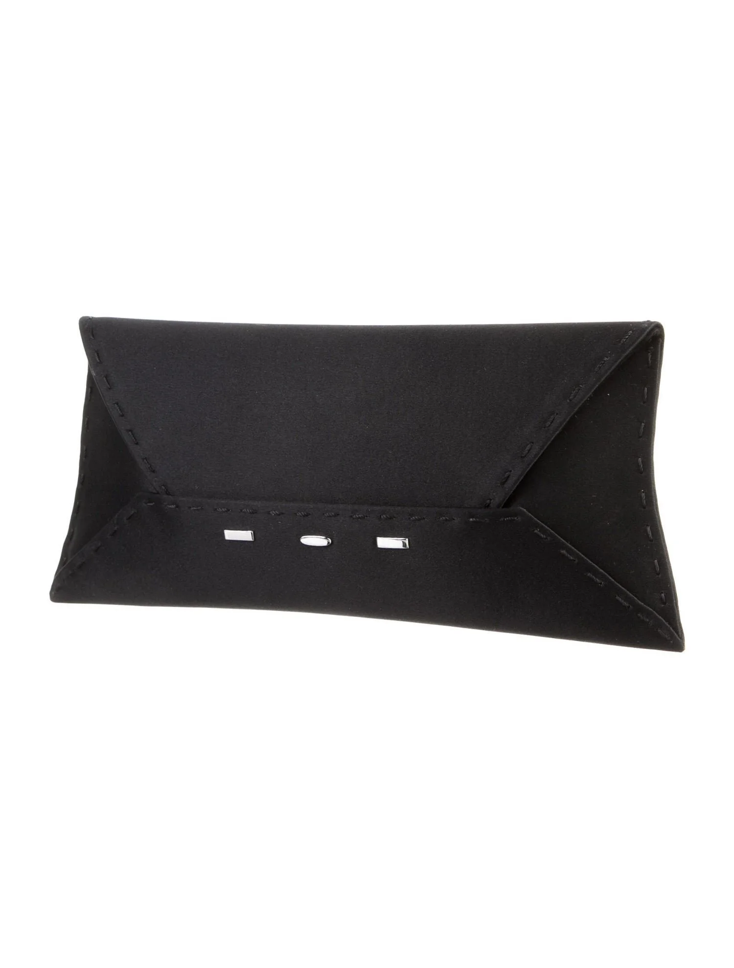 VBH Manila Clutch in Navy Satin