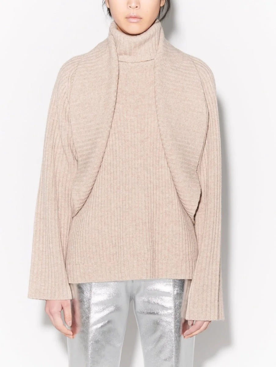 Barbara Bui Wool and Cashmere Drape Cardigan