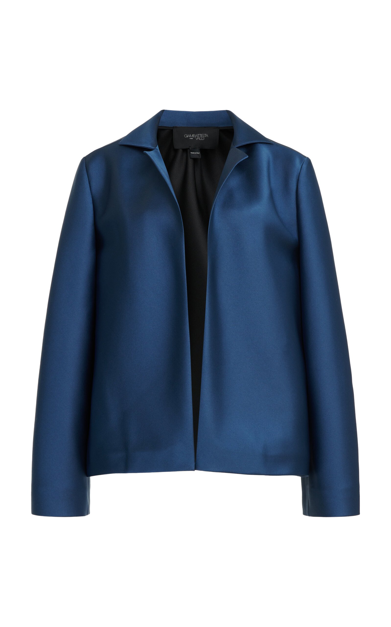 Giambattista Valli Duchess Satin Jacket In Blue.jpg