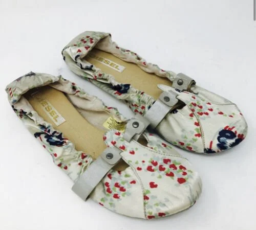 Diesel Floral Ballet Flats