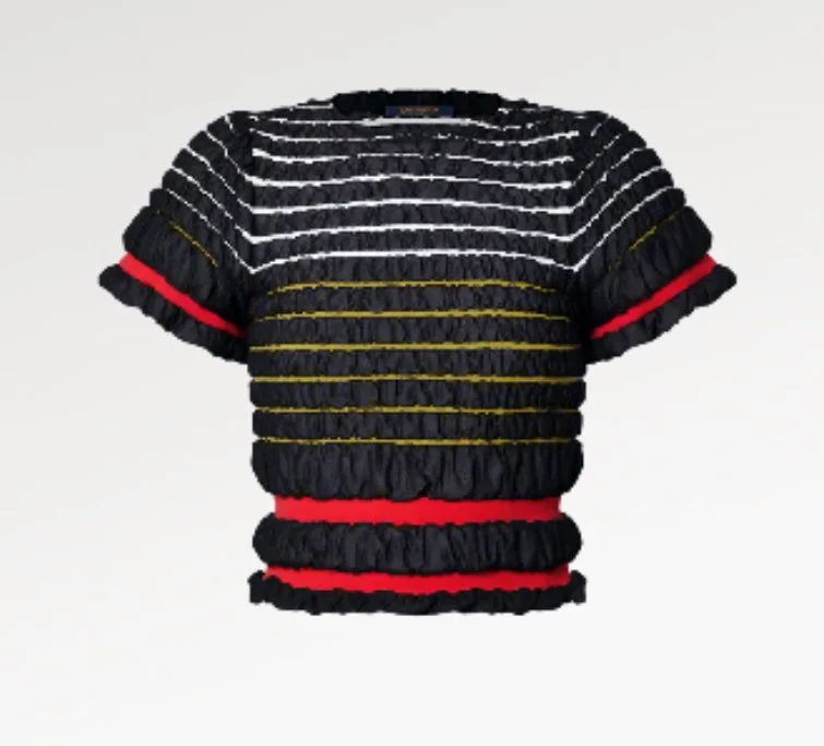 Louis Vuitton Crinkle Knit Band Top