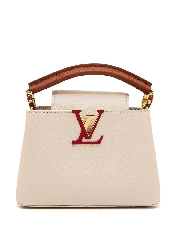 Louis Vuitton Vanille Quilted Monogram Flower Lambskin Leather Capucines BB  Bag - Yoogi's Closet