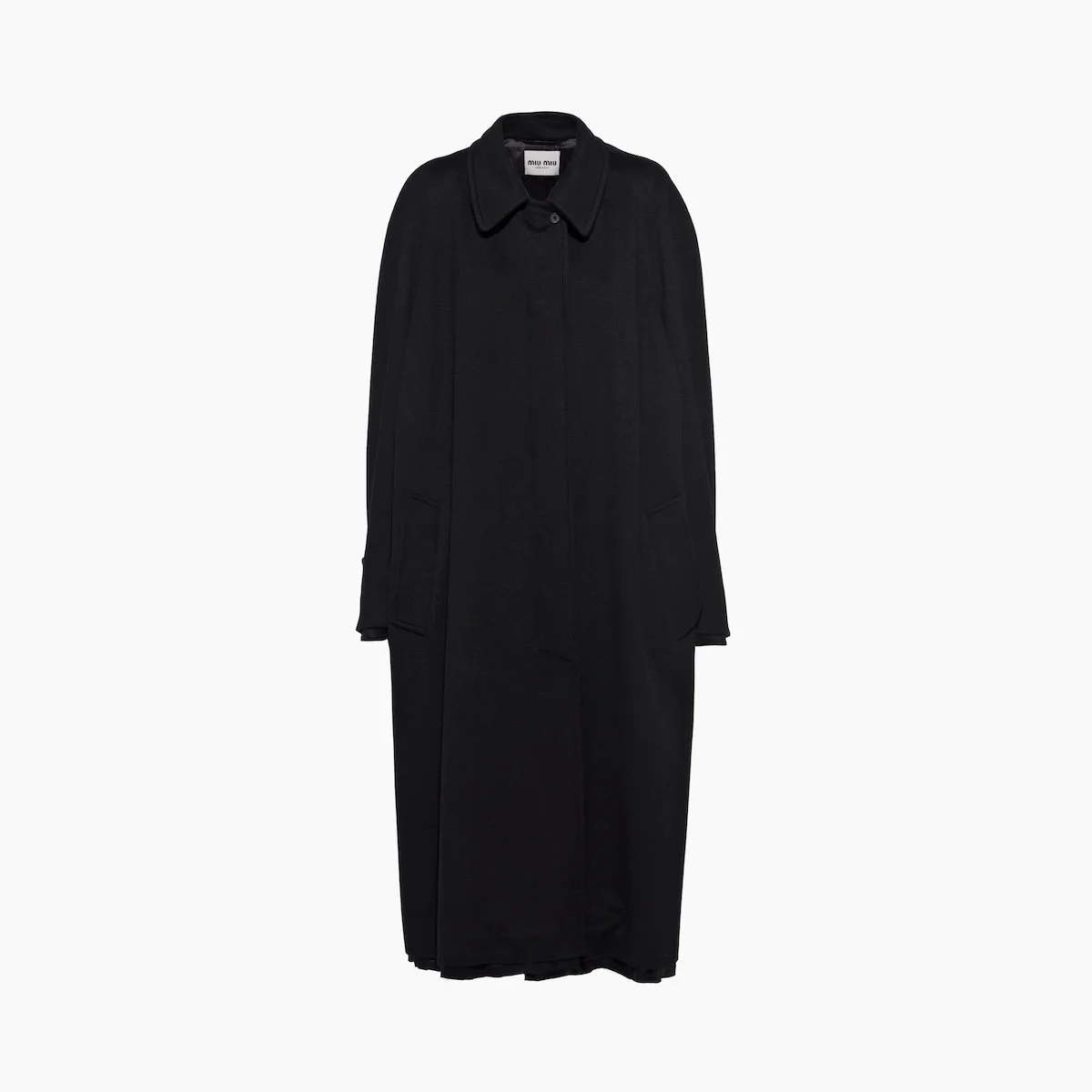 Miu Miu Single-Breasted Velour Coat