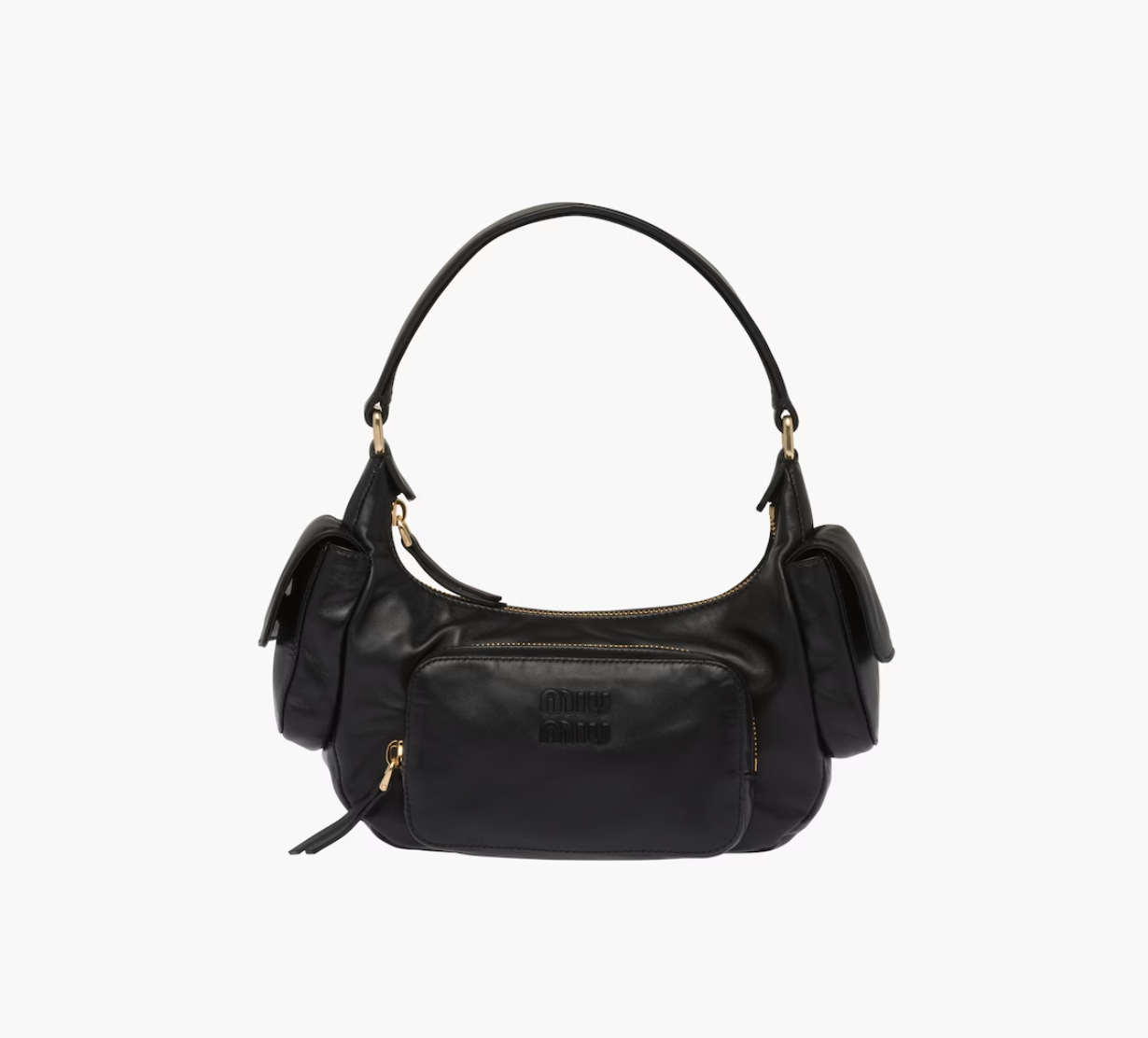 Miu Miu Nappa Leather Hobo Bag