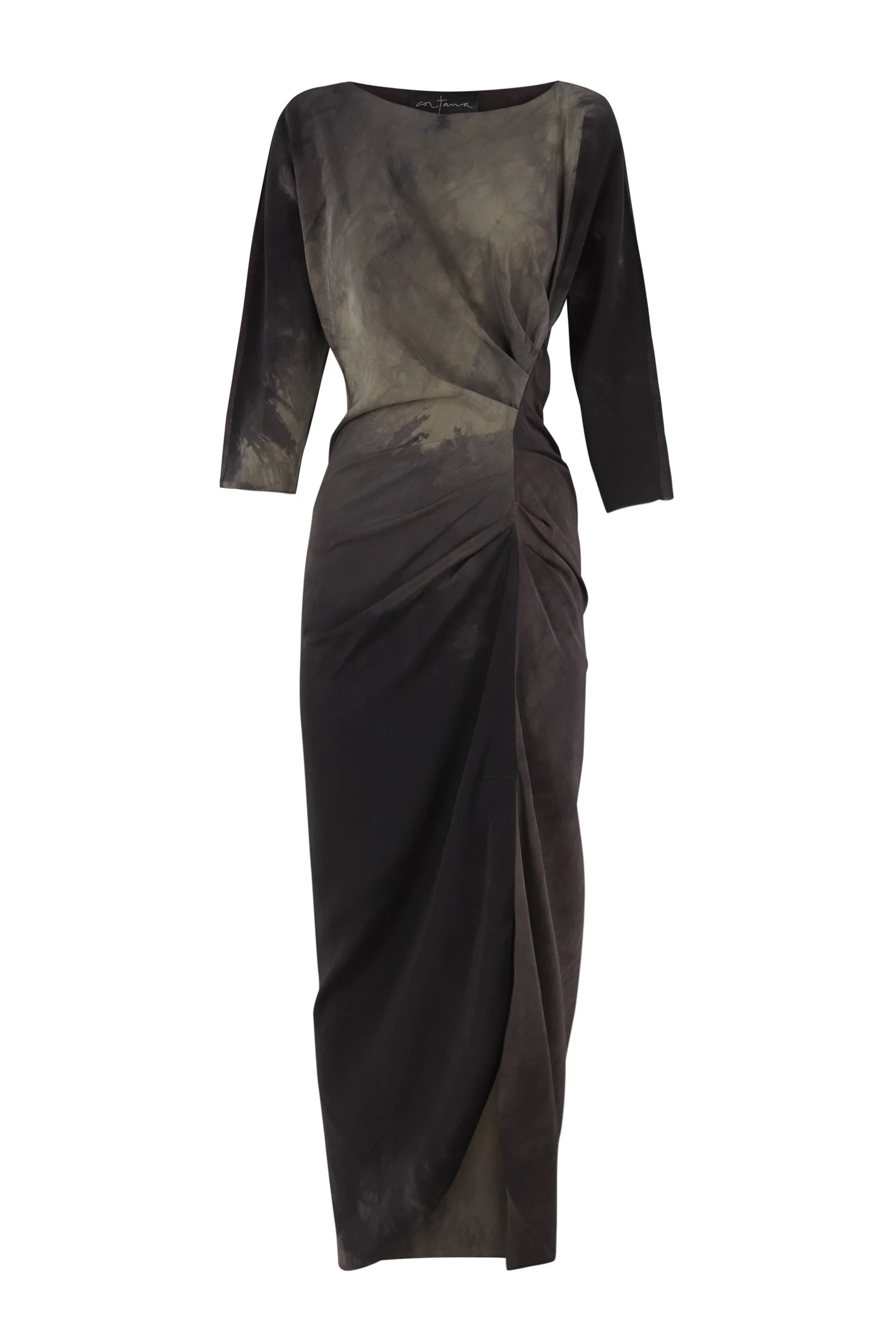 Cortana Cuca Maltinto Silk Dress