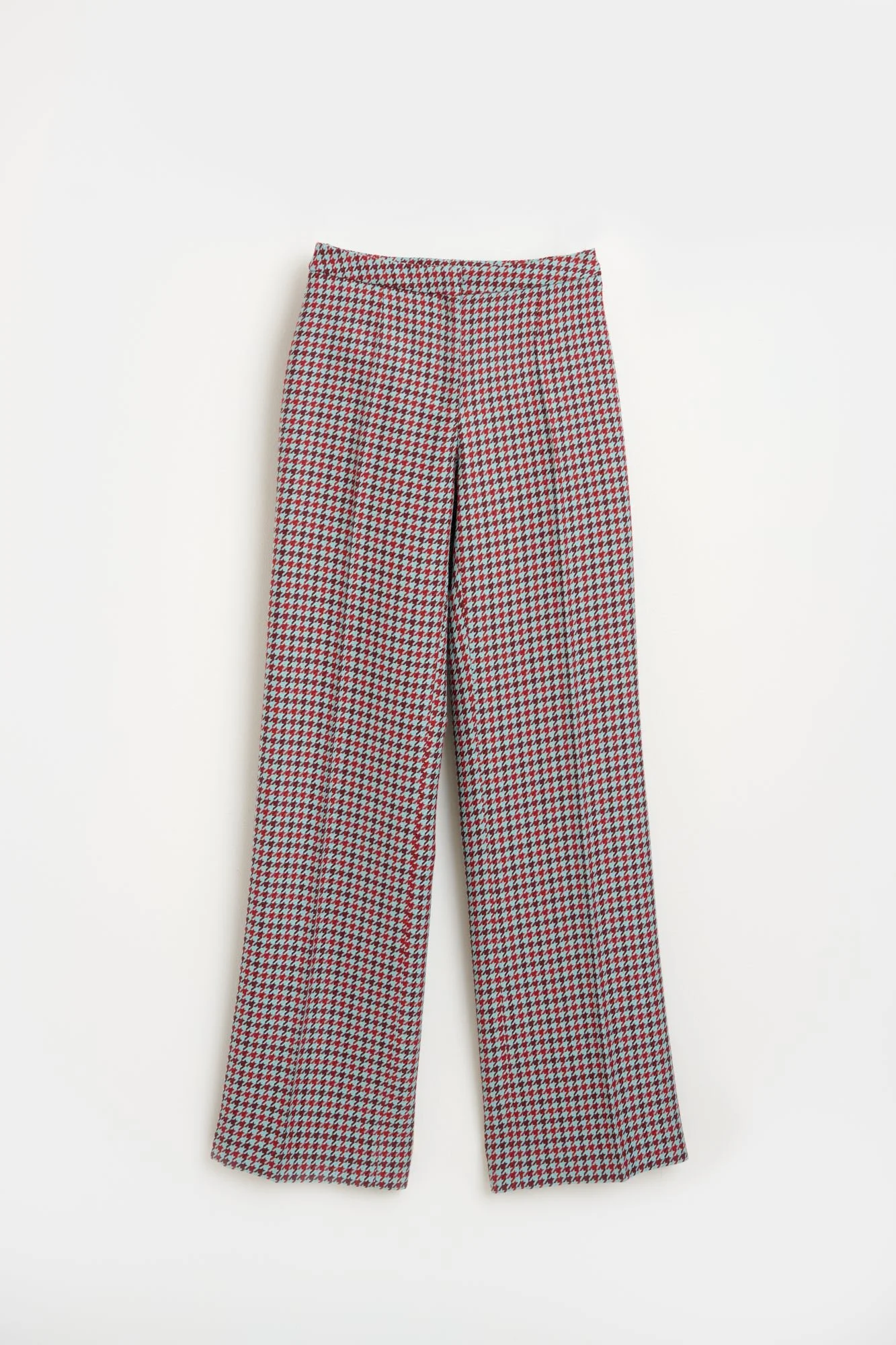 Natan Scala Trousers in Mint Houndstooth