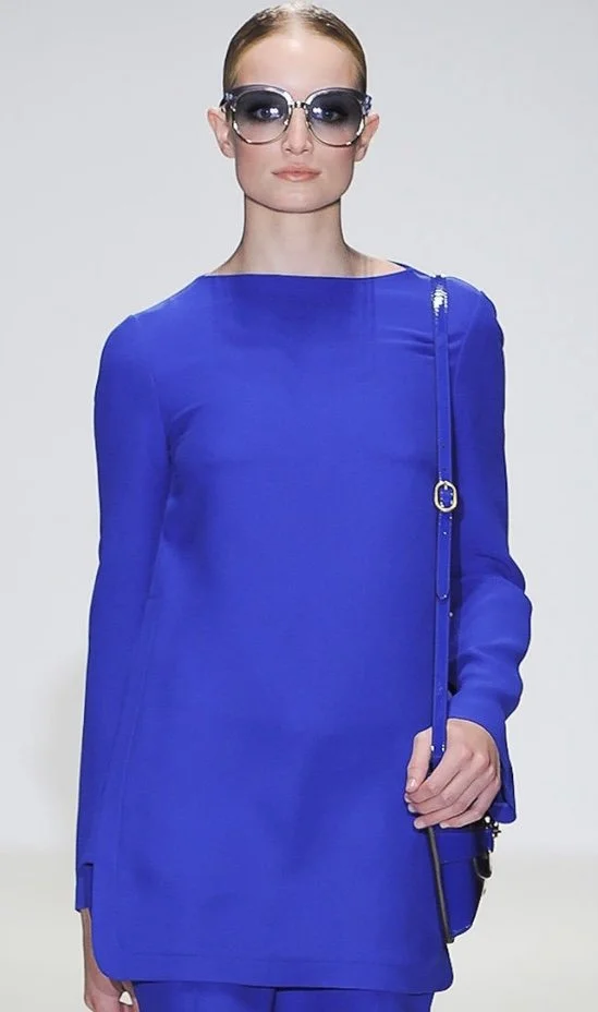 Gucci Sapphire Silk Cady Top