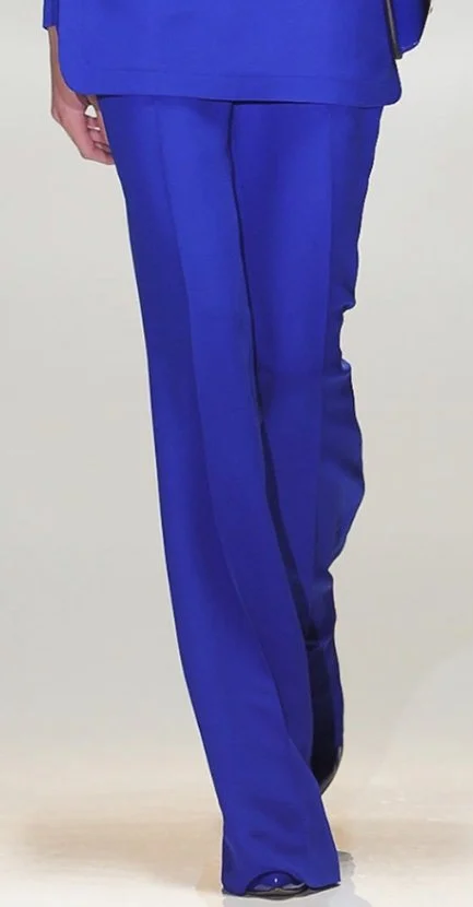 Gucci Sapphire Silk Cady Trousers