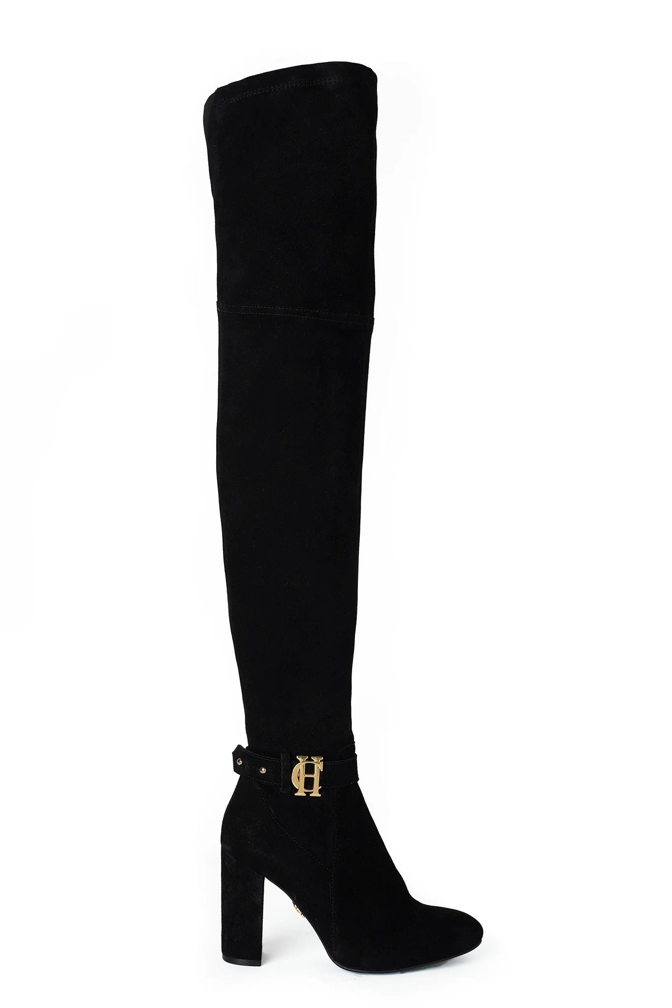 Holland Cooper Sloane Over The Knee Boots in Black Suede.jpg