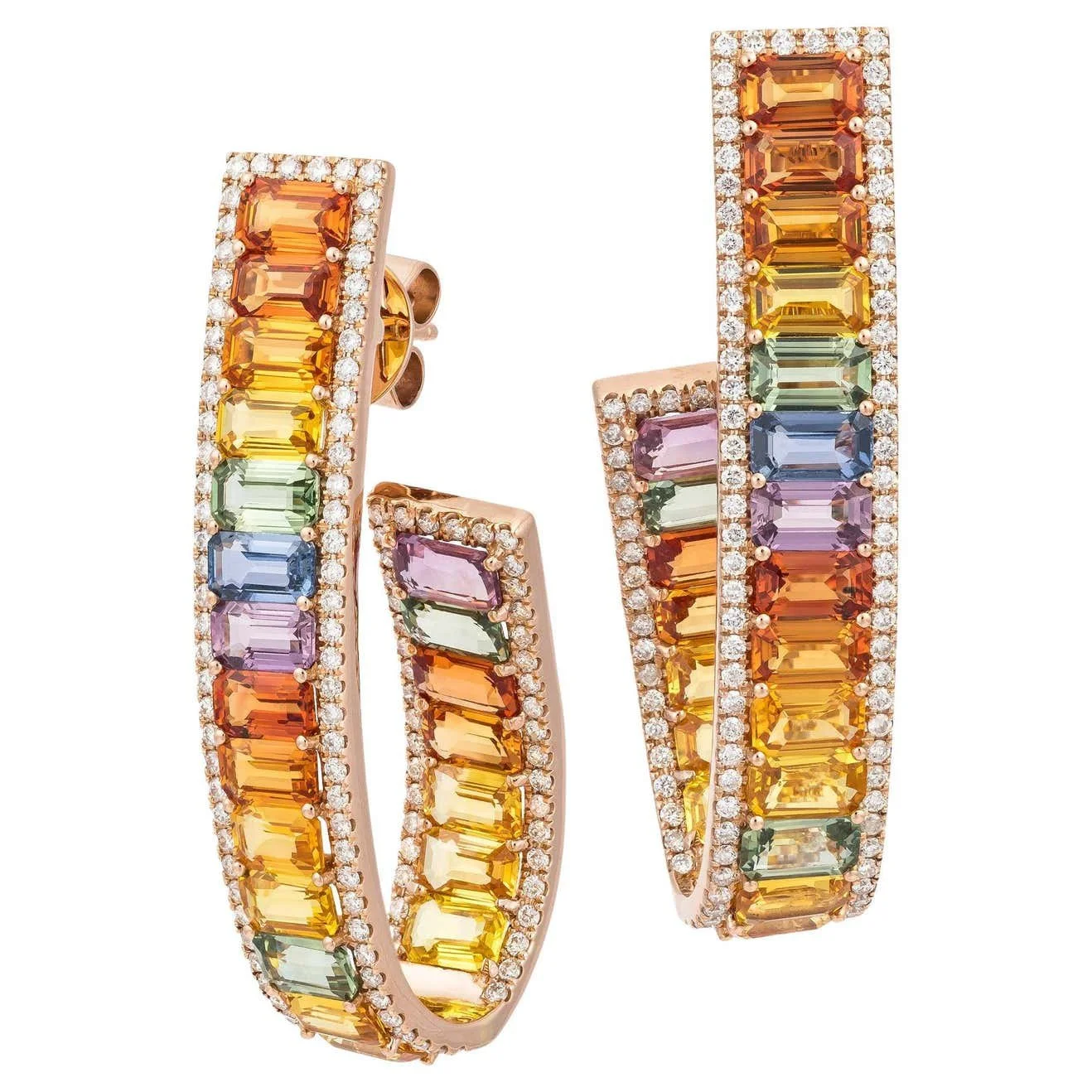 Natkina Rainbow Twisted Earrings