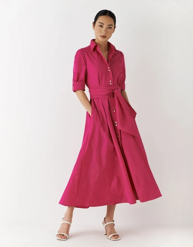 Roberto Verino Taffeta Shirt Dress
