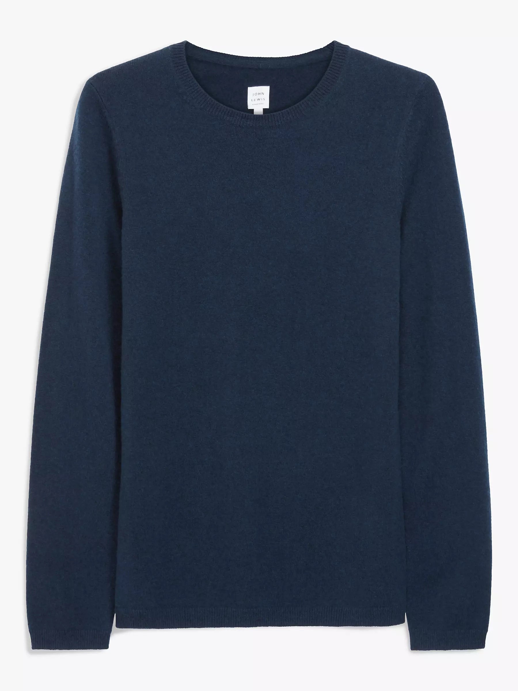 John Lewis Cashmere Crew Neck Jumper in Navy.jpg