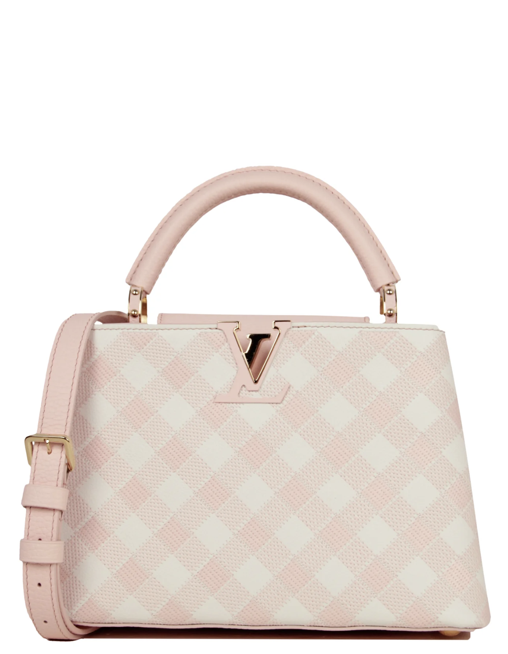 Louis Vuitton Capucines BB Bag in Pink Checker Print — UFO No More