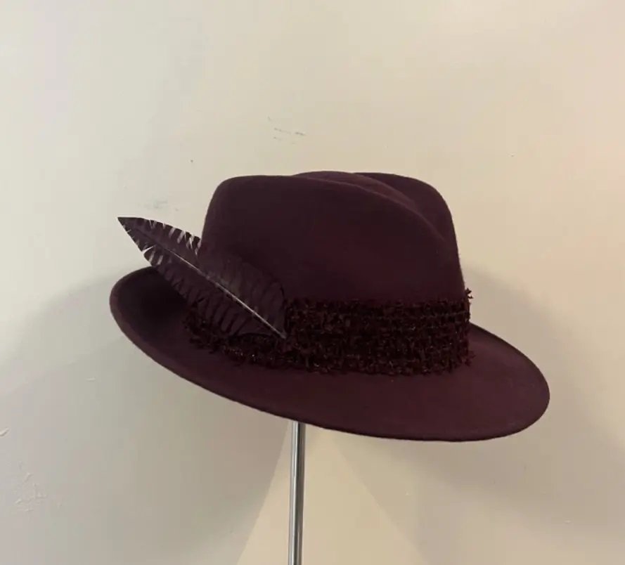 Somerset Millinery Clara Hat in Deep Plum.jpeg