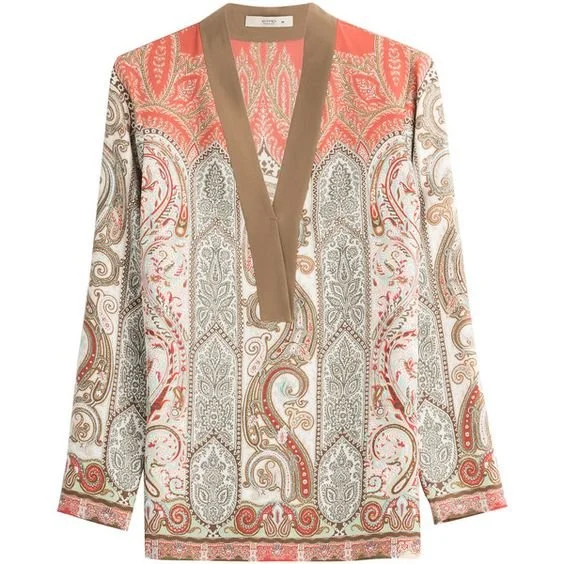 Etro Paisley Print Silk Tunic