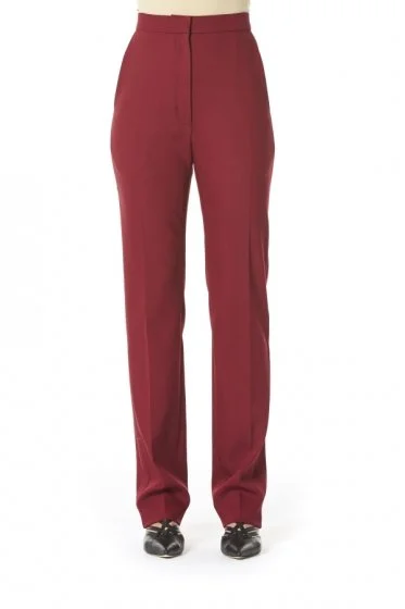 Carolina Herrera Slim Fit Suit Trousers in Red