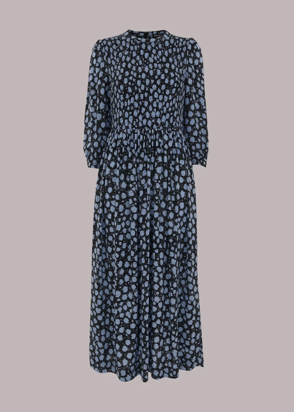 whistles midi dress Blue Hazy Coral Midi Dress