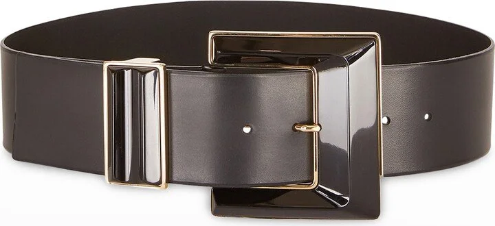 Etro Buckle-Fastening Leather Belt in Black