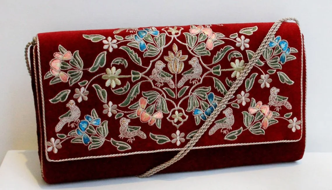 Samoseli Pirveli Embroidered Clutch