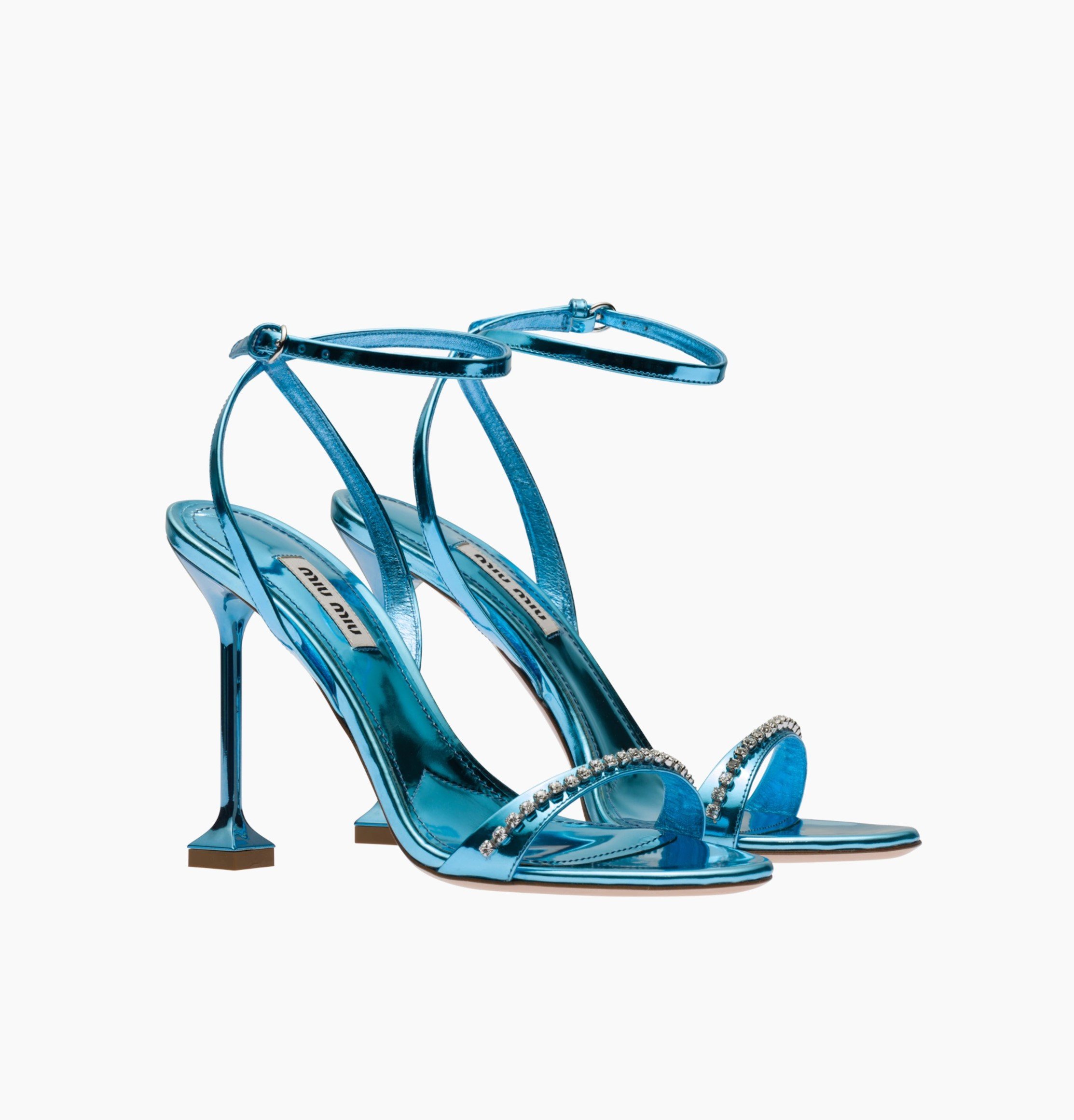 Miu Miu Metallic Leather Sandals in Light Blue.jpg