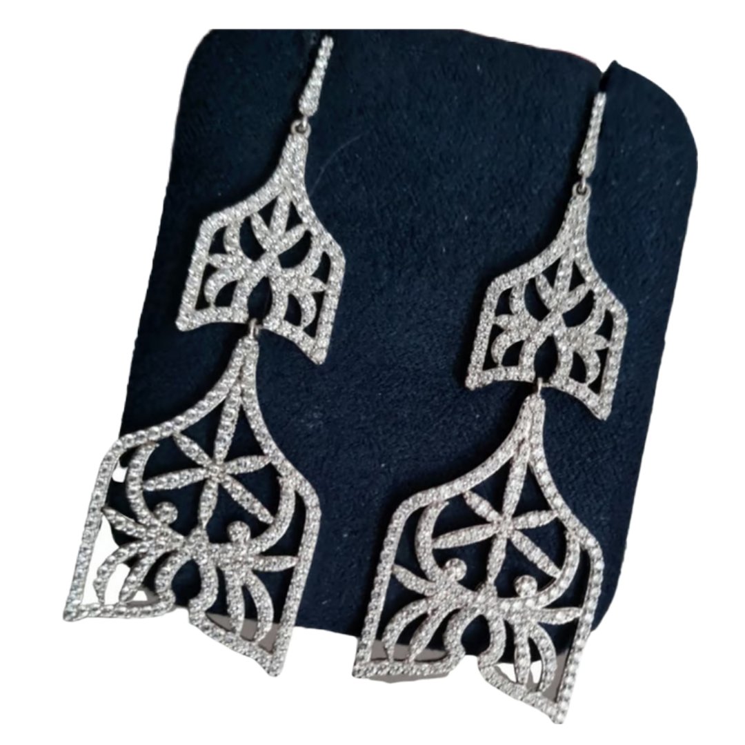 APM Monaco White Silver Zirconium Earrings.jpg