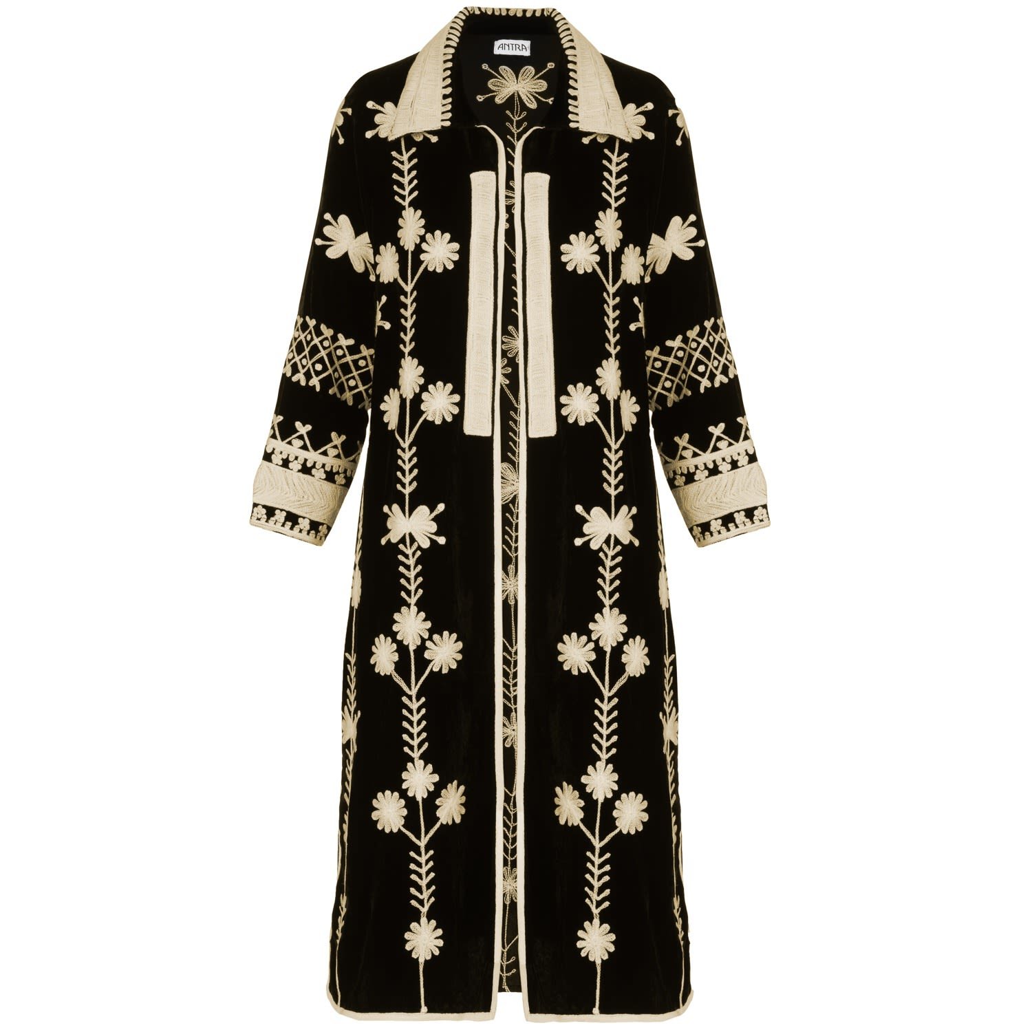 Antra Suki Coat Dress in Black Velvet.jpg