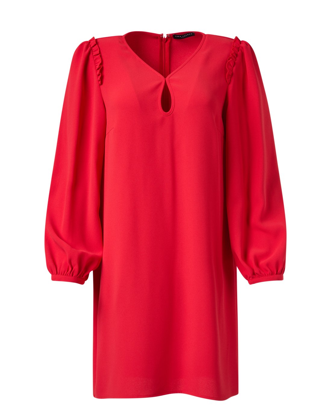 Tara Jarmon Ruffa Dress in Red.jpg