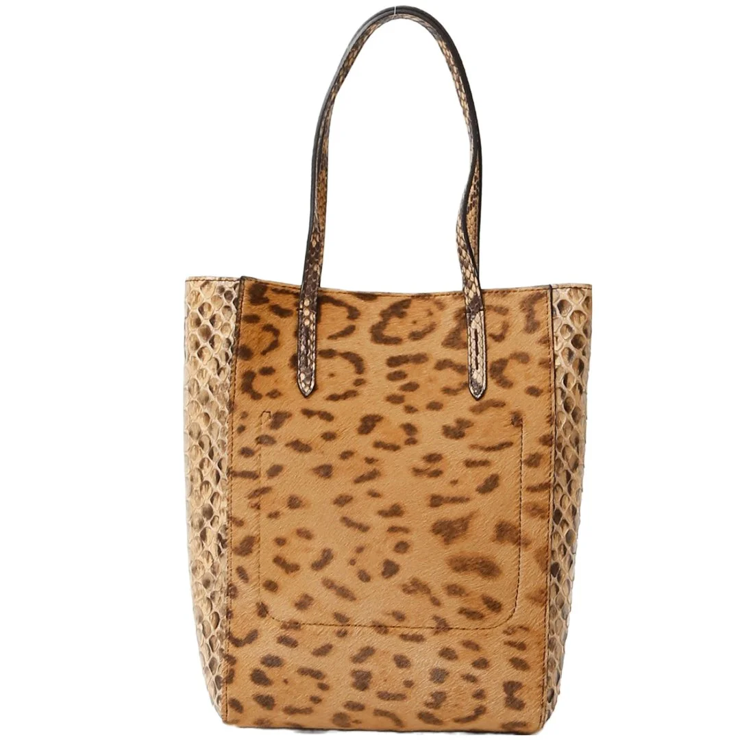 Ralph Lauren Mini Modern Tote Bag in Calf Hair & Python
