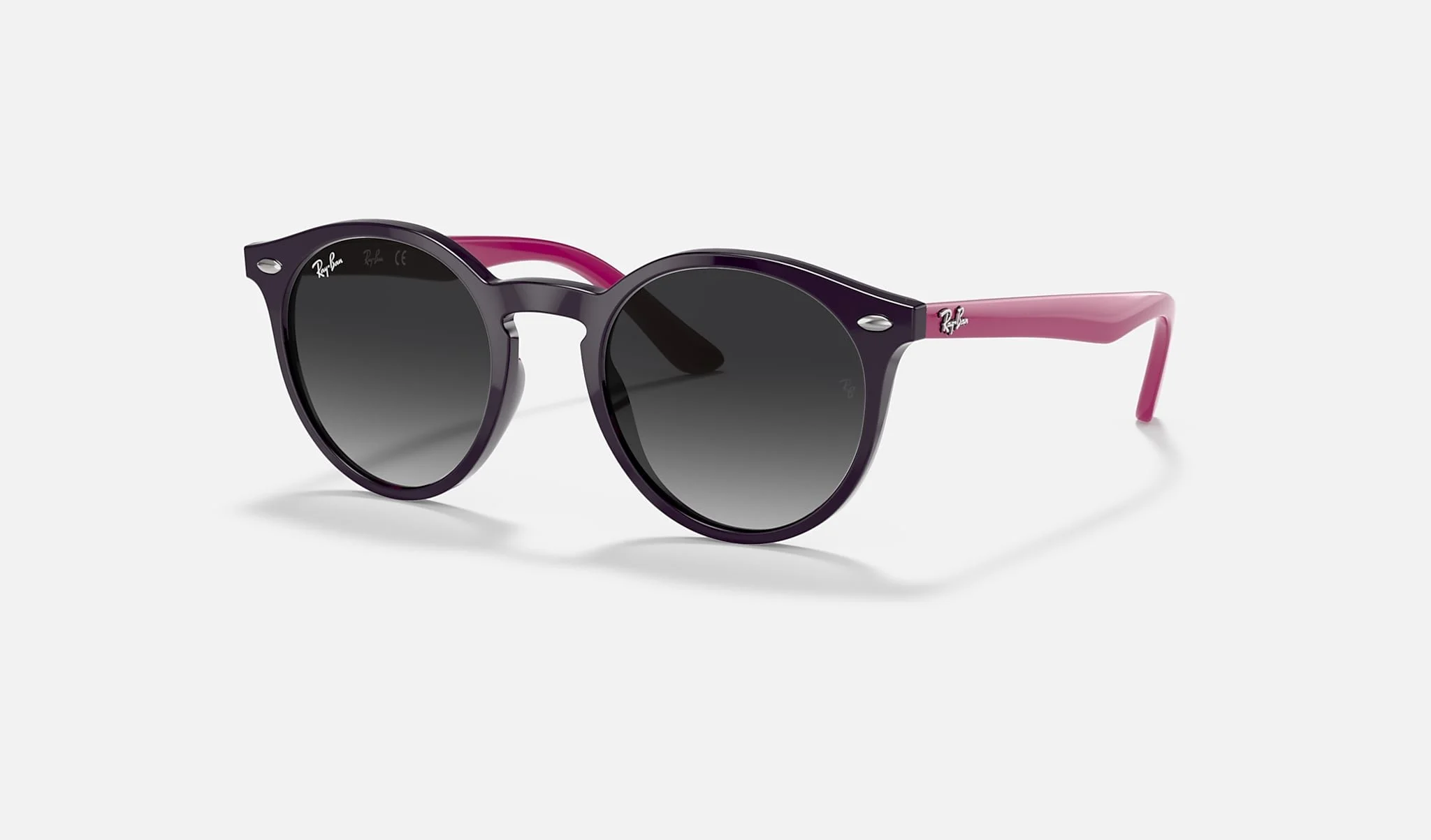 Ray-Ban Junior RB9064S Sunglasses in Polished Violet/Fuxia