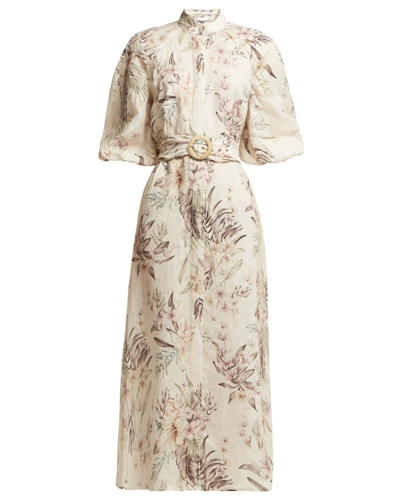 Zimmermann Wayfarer Floral Print Linen Dress — UFO No More