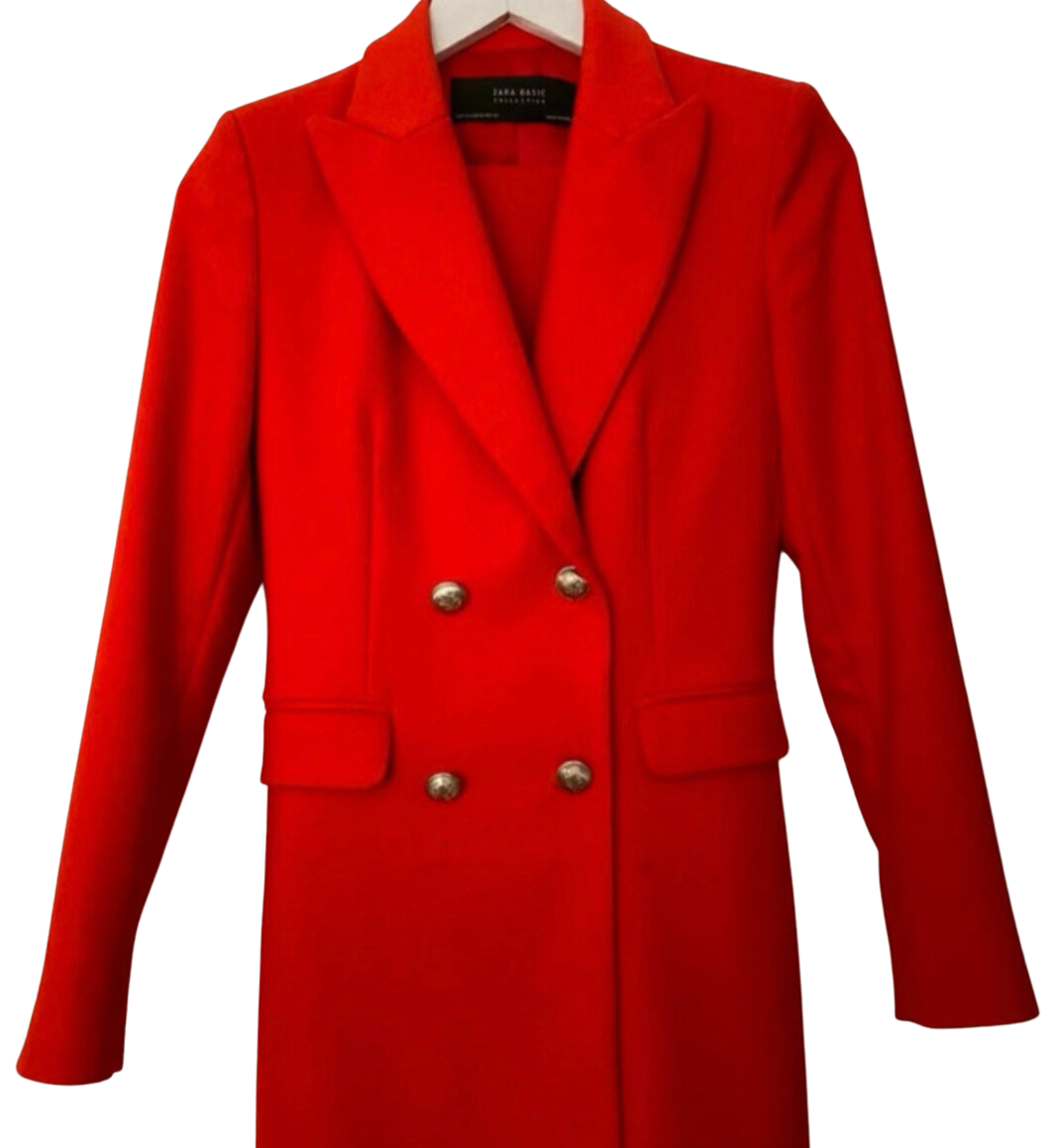 Zara Gold Buttons Double Breasted Blazer