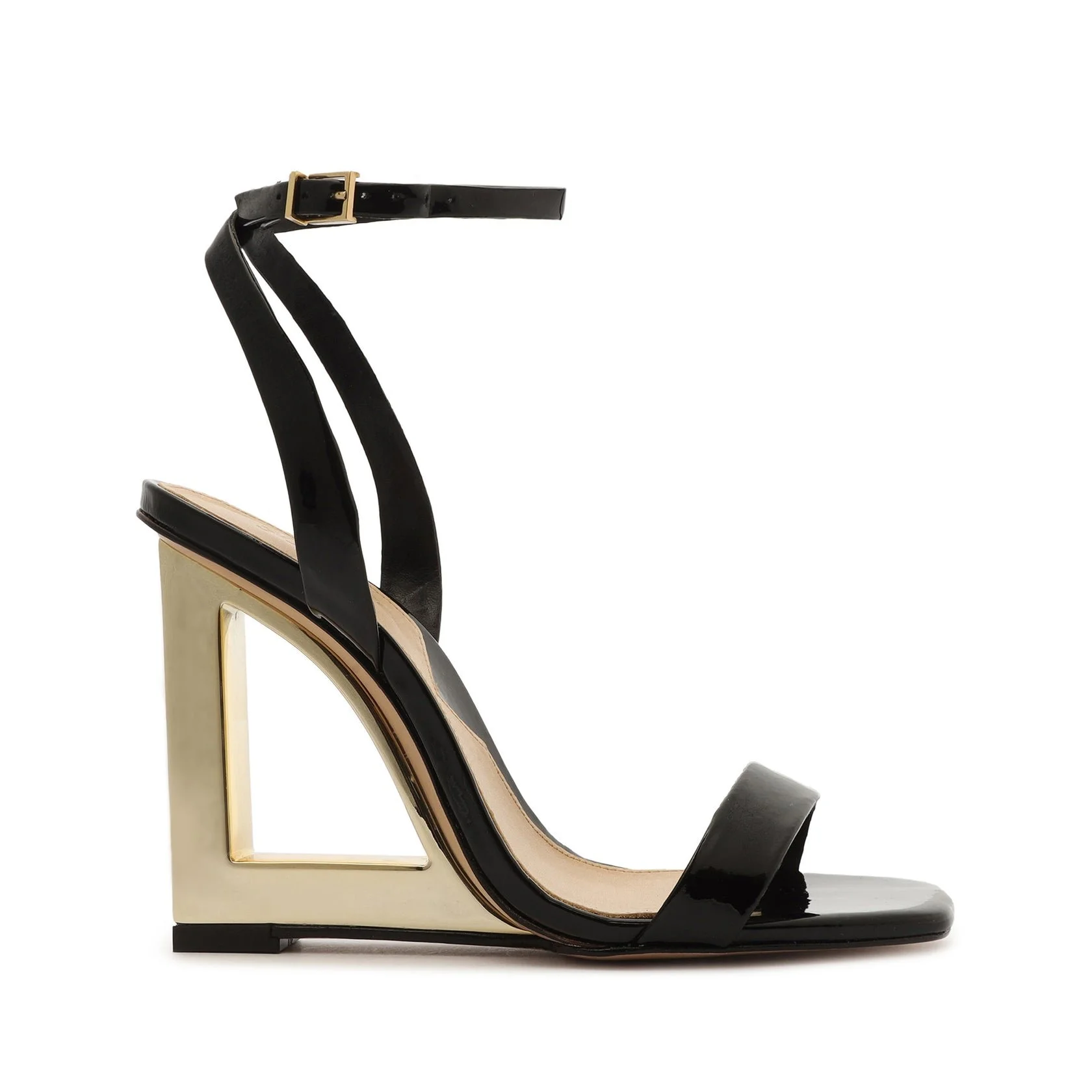 Schutz Filipa Wedge Sandals in Black