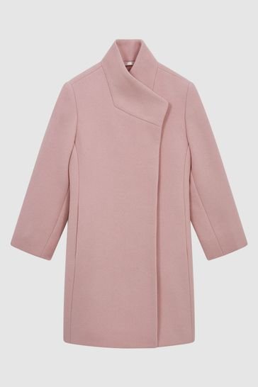 Reiss Kia Wool-Blend Coat in Pink.jpg