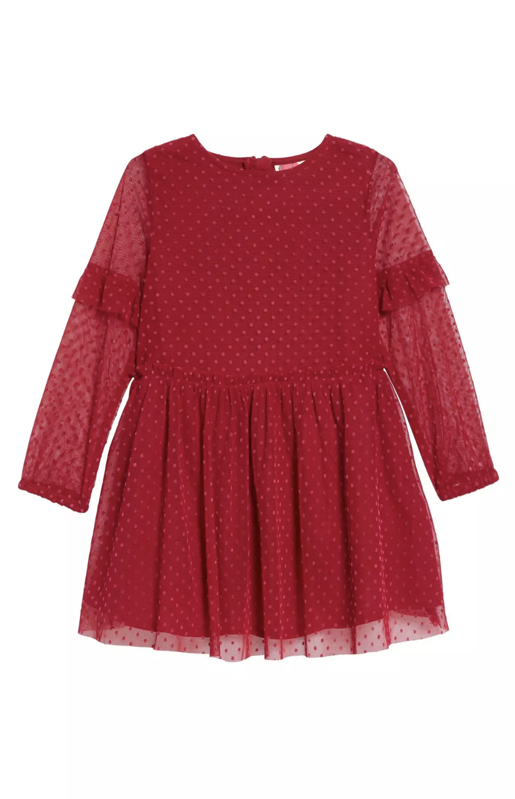 Mini Boden Flocked Spot Party Dress
