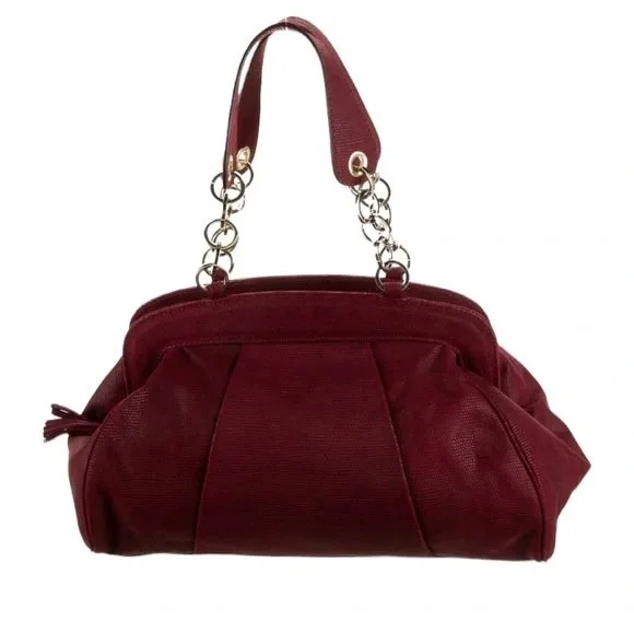 Bruno Magli Leather Handbag with Tassel