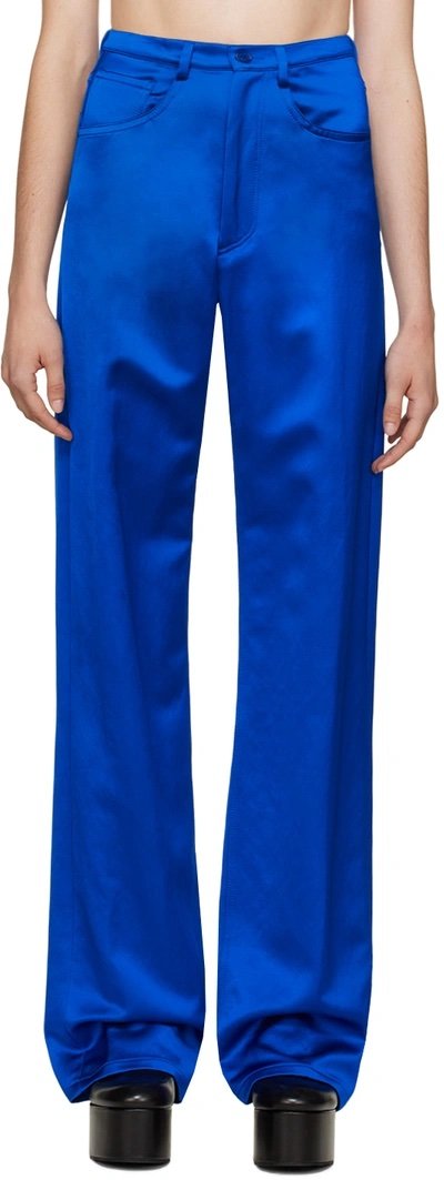 Dries Van Noten Blue Five-pocket Trousers