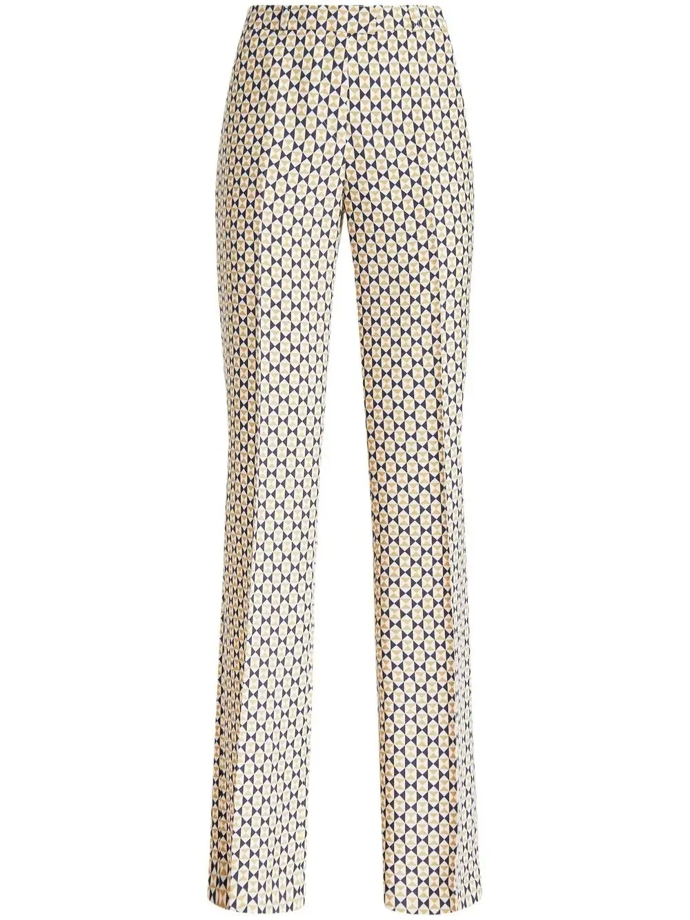 Etro Geometric-Print Straight Trousers