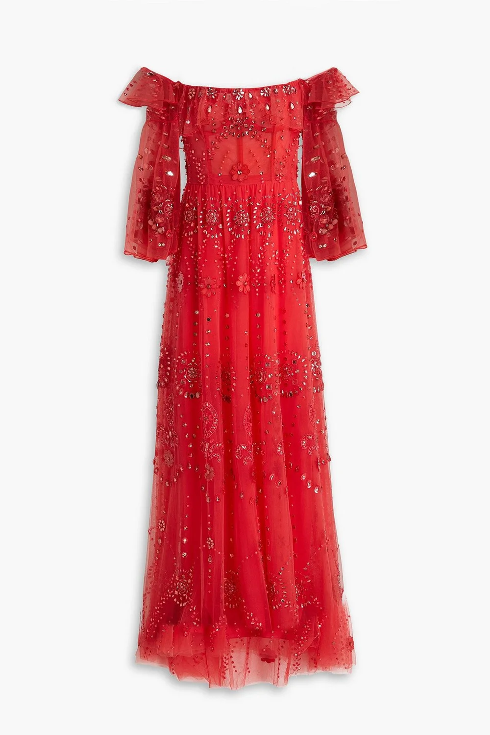Zuhair Murad Off-The-Shoulder Embellished Tulle Gown — UFO No More
