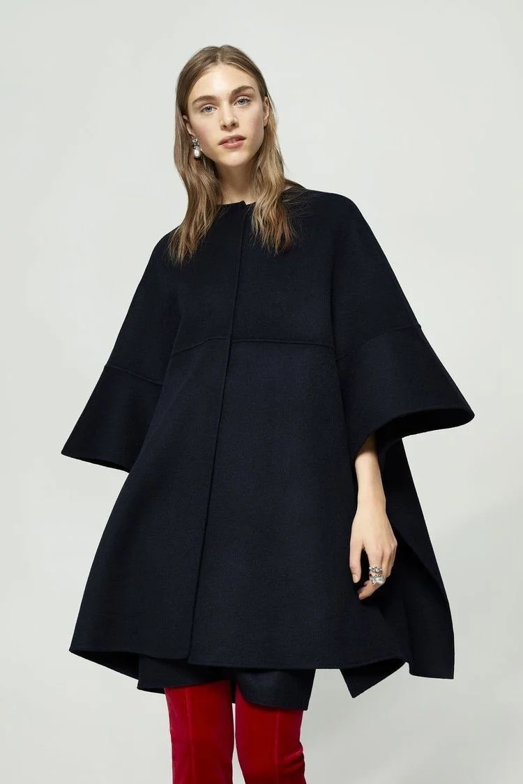 Carolina Herrera Seam Details Cape