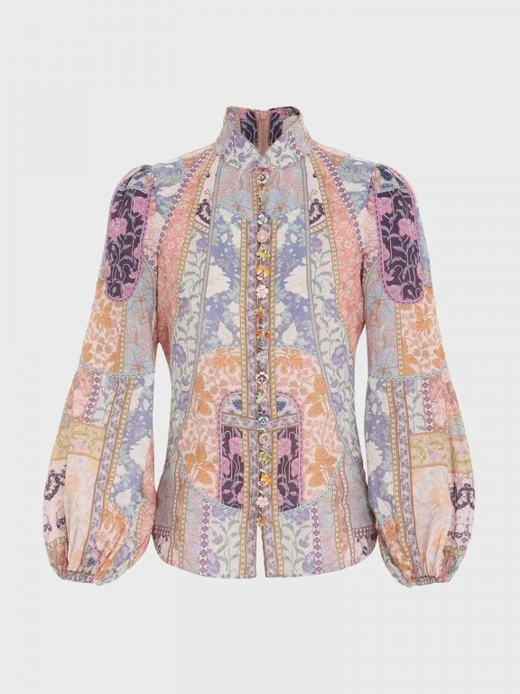 Zimmermann Kaleidoscope Button Blouse