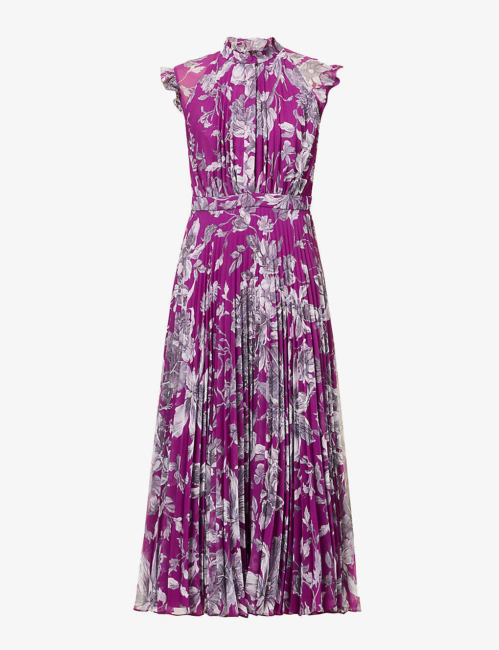Erdem Roisin Floral-Print Dress in Purple — UFO No More