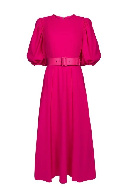 Beulah London Sienna Dress in Hot Pink.jpg