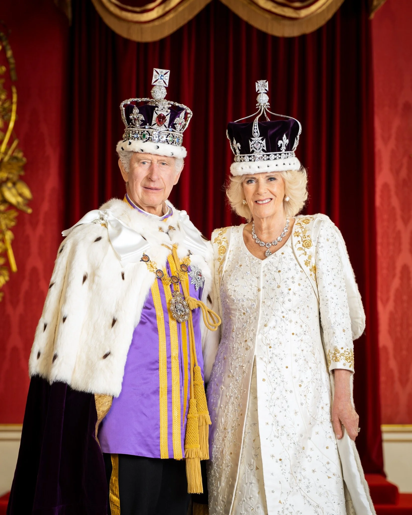 Official Coronation Portraits of King Charles III &amp; Queen Camilla 