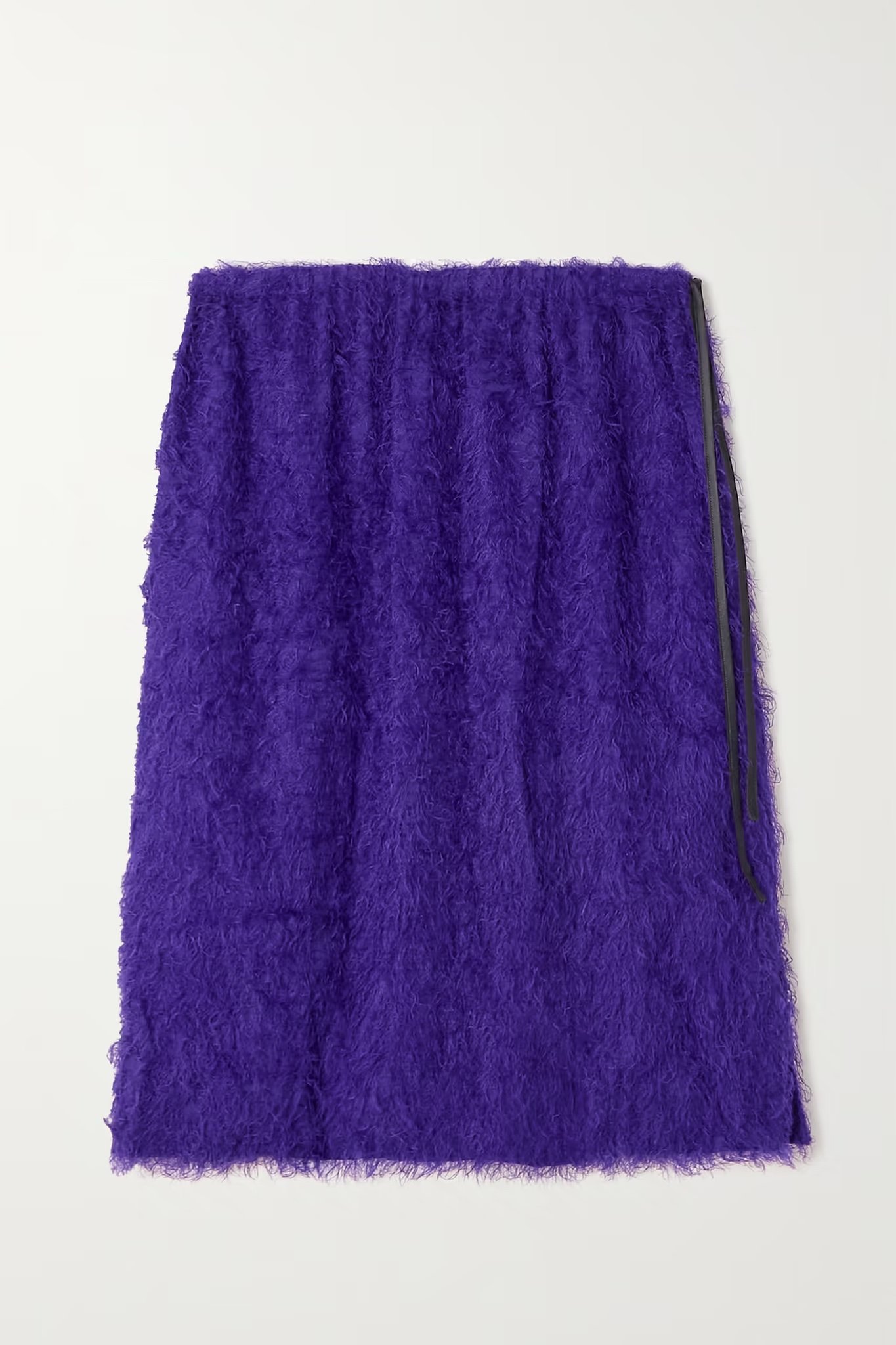Dries Van Noten Fringed Crepe Skirt