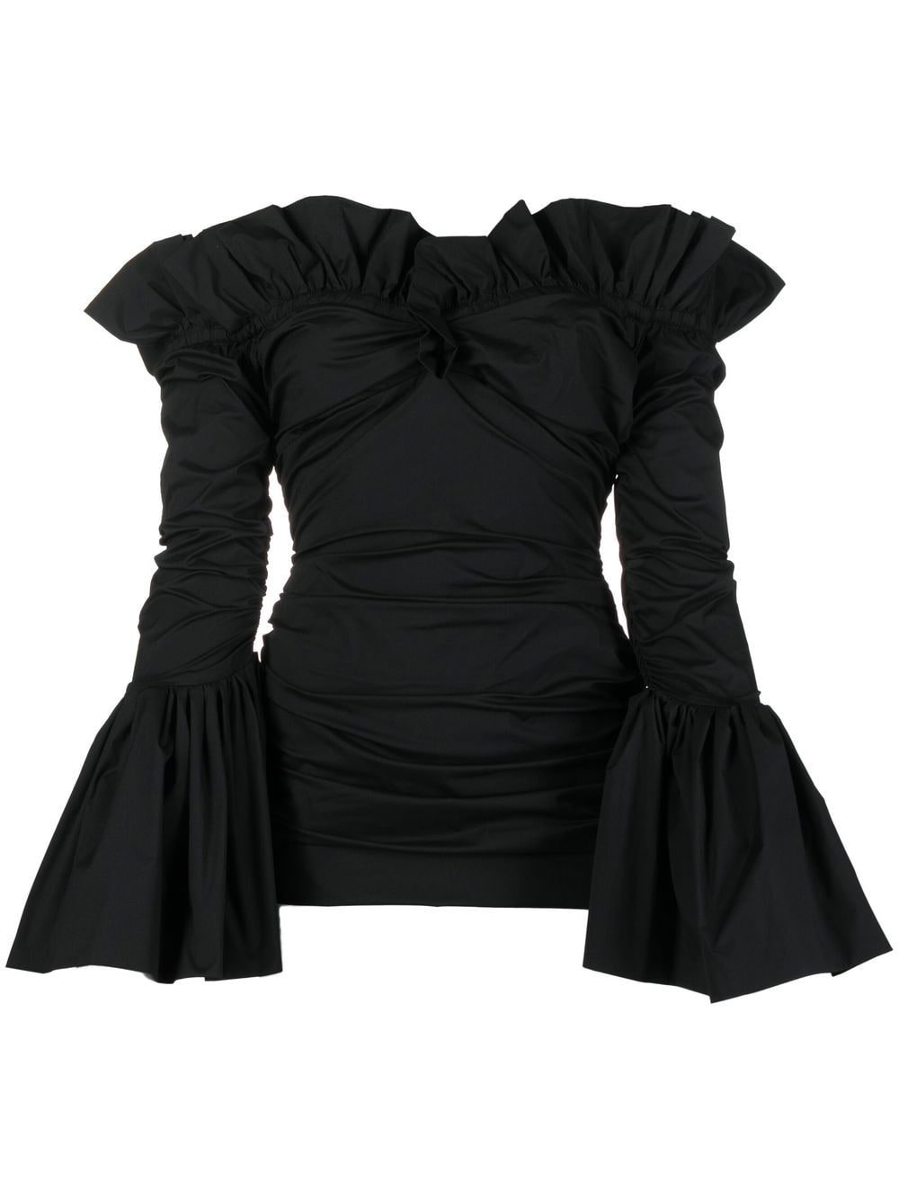 Philosophy di Lorenzo Serafini Off-Shoulder Ruched-Detail Top